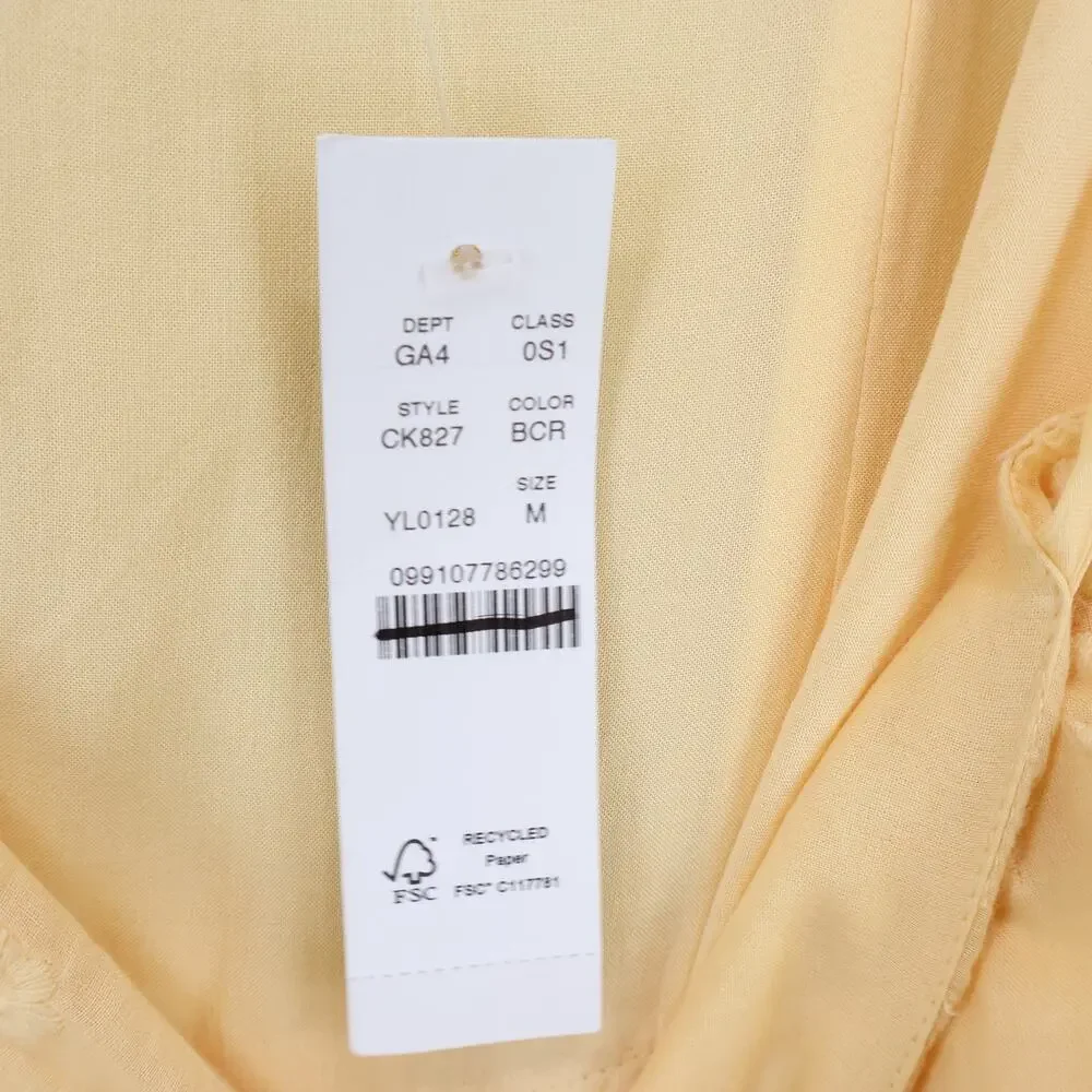 J.Crew Sorrento Dress Cotton Voile Banana Cream Yellow Size Medium NWT - Picture 5 of 8